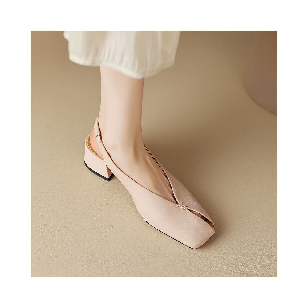 ASAYA2238 Bantou minimalist style sandals with heel