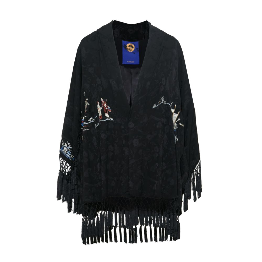 ASAYA2216 Embroidered Jacquard Cardigan