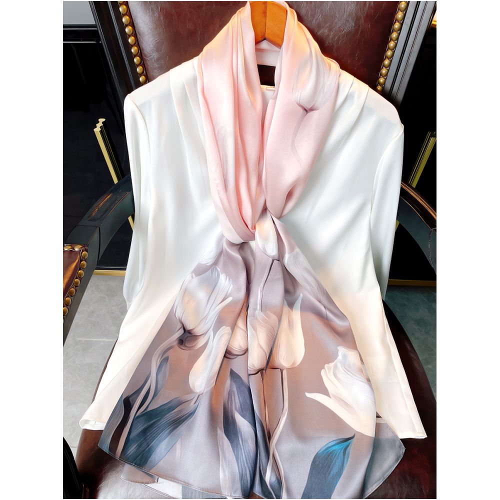 Silk scarf for women 2025 new 100 mulberry silk shawl outer scarf for mother and elders birthday gift image 59