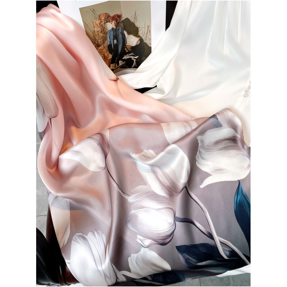 Silk scarf for women 2025 new 100 mulberry silk shawl outer scarf for mother and elders birthday gift image 61