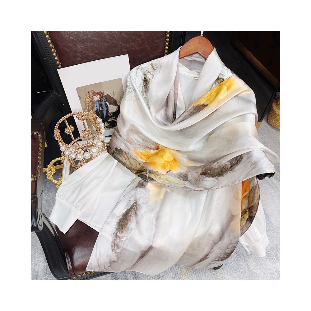 Silk scarf for women 2025 new 100 mulberry silk shawl outer scarf for mother and elders birthday gift image 66