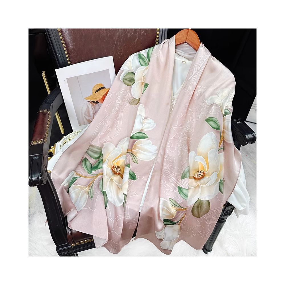 Asaya2144 : Silk scarf women's silk summer all-match mulberry silk Hangzhou silk mother shawl with scarf gift birthday gift