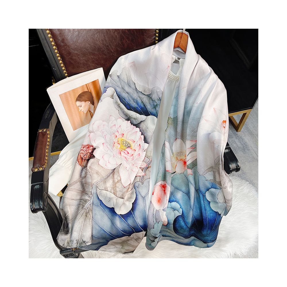 Silk scarf for women 2025 new 100 mulberry silk shawl outer scarf for mother and elders birthday gift image 12