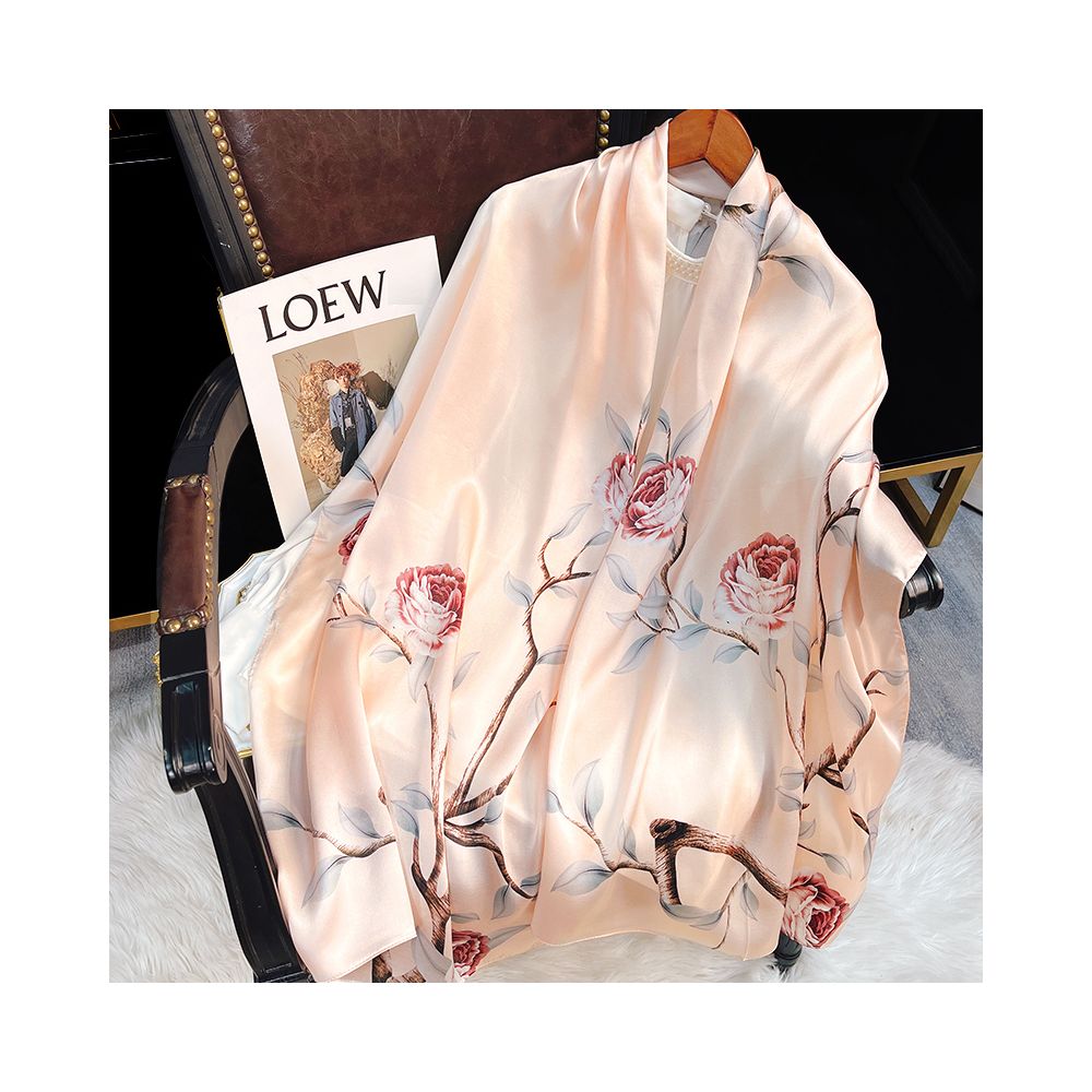 Asaya2144 : Silk scarf women's silk summer all-match mulberry silk Hangzhou silk mother shawl with scarf gift birthday gift