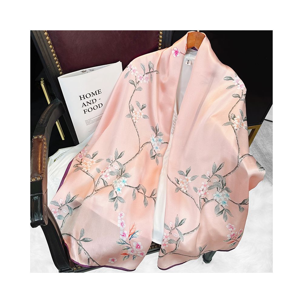 Asaya2144 : Silk scarf women's silk summer all-match mulberry silk Hangzhou silk mother shawl with scarf gift birthday gift