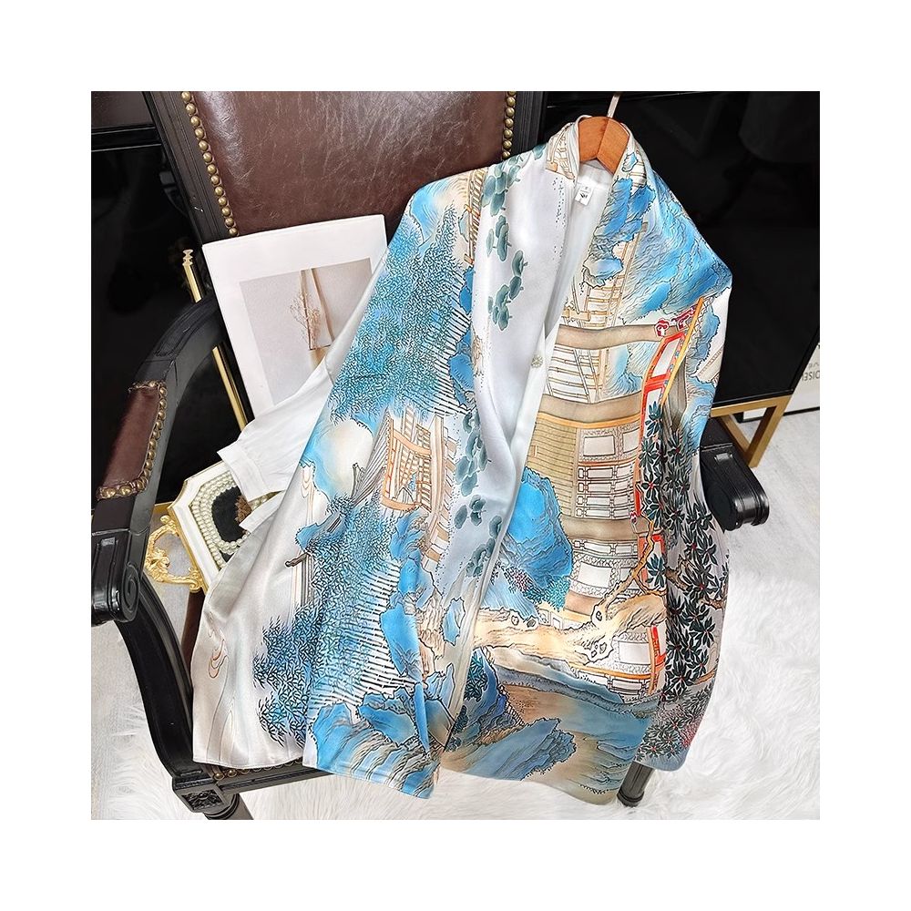 Silk scarf for women 2025 new 100 mulberry silk shawl outer scarf for mother and elders birthday gift image 45