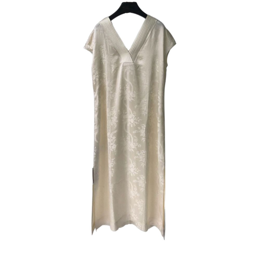 High end Heavy Industry New Chinese Style 2025 Summer Chinese Style Jacquard Elegant Tea Clothing Tassel Improved Cheongsam Dress image 5