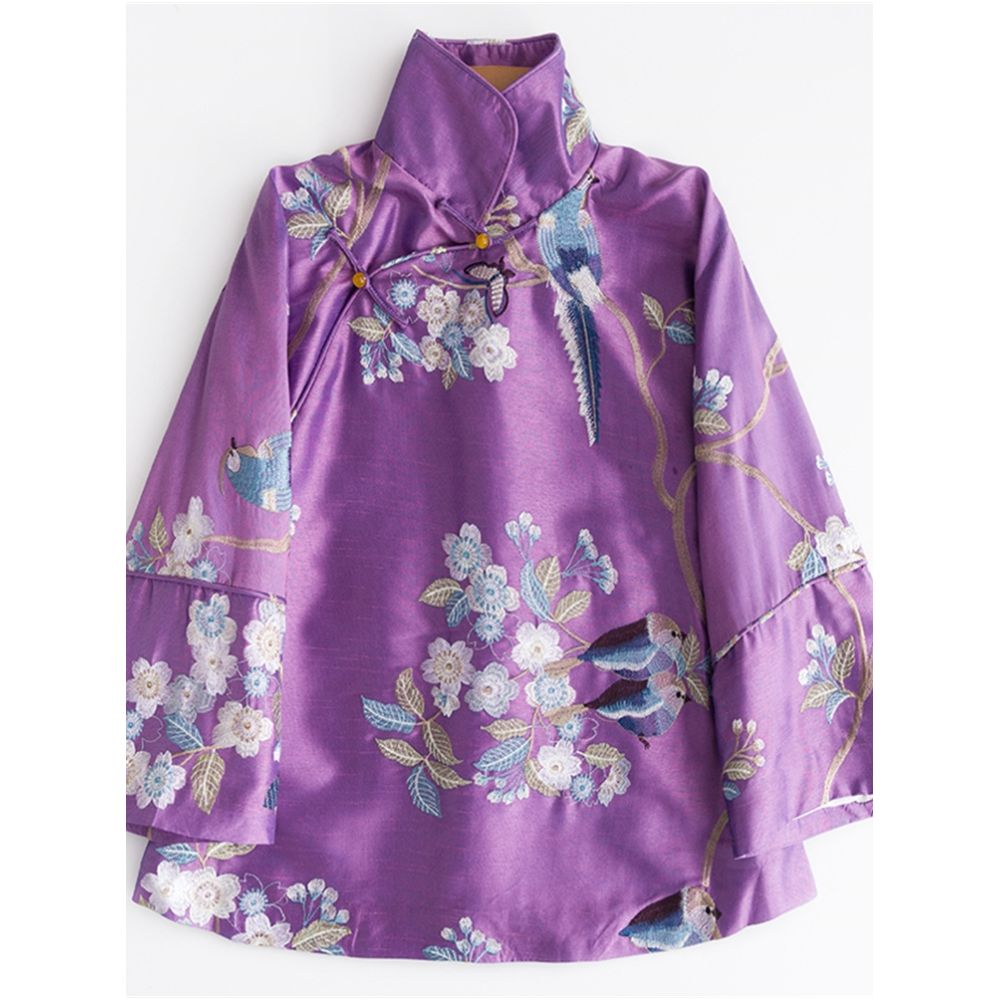 Zhendian Baby CPP211 Retro Chinese style Improved Tang Costume Inverted Big Sleeve Cheongsam Coat Embroidered Chinese Women s Clothing image 120