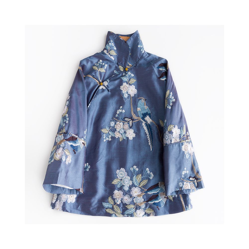 Zhendian Baby CPP211 Retro Chinese style Improved Tang Costume Inverted Big Sleeve Cheongsam Coat Embroidered Chinese Women s Clothing image 147