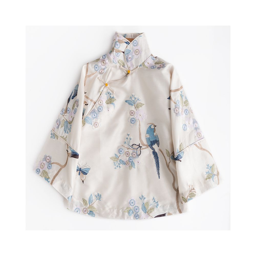 Zhendian Baby CPP211 Retro Chinese style Improved Tang Costume Inverted Big Sleeve Cheongsam Coat Embroidered Chinese Women s Clothing image 18