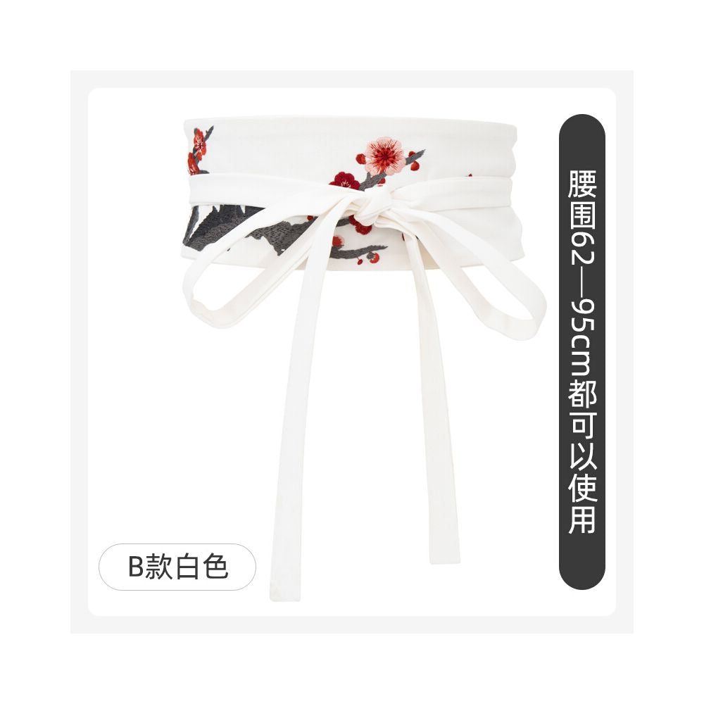 New Chinese style horse faced skirt dress with red embroidered Hanfu waistband women s skirt accessories palace retro Chinese style image 18