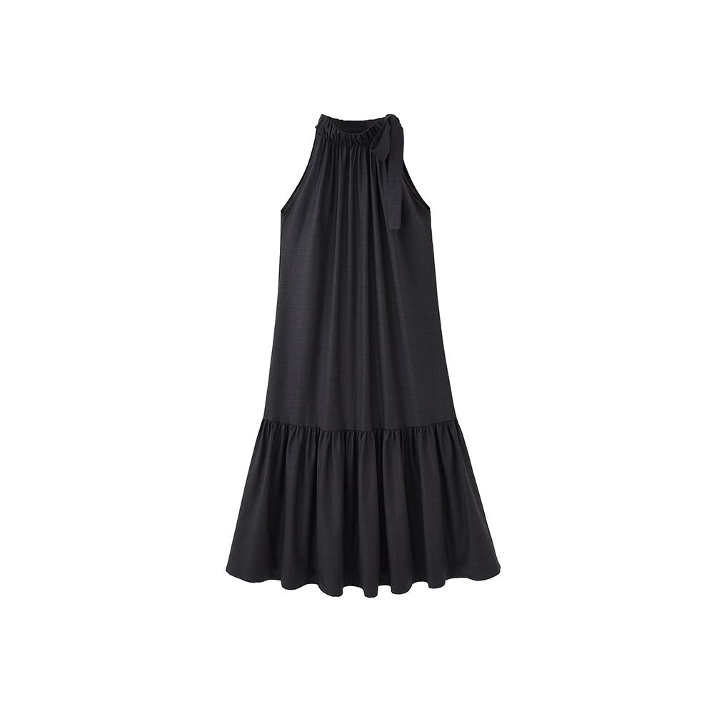 COMMON VALUE Japanese imported lyocell fiber halter neck A line dress image 20