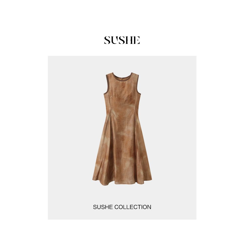 ASAYA1986 : BONDAGE/SUSHE TIE-DYE VEST CREWNECK DRESS