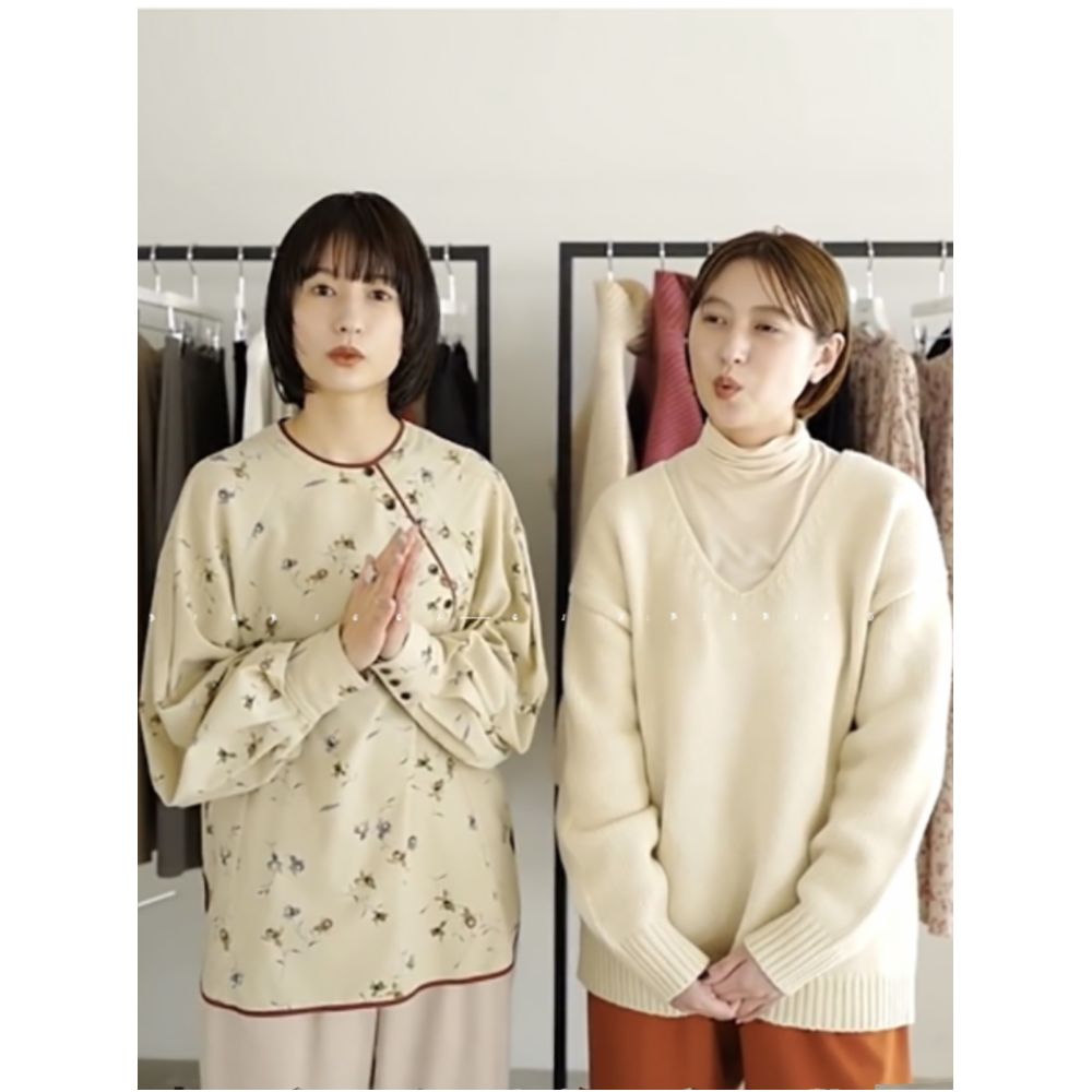Special Offer Reward for Vitality Girl Solo Chinese Slant Button Round Neck Shirt Lantern Sleeves Sweet Casual Flower Top for Women image 5