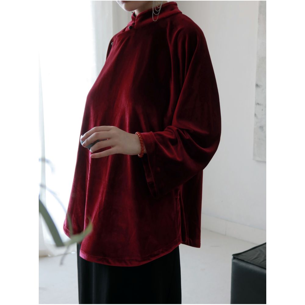 TAORAN women s clothing new Chinese style improved Tang style coat women s young style cheongsam top slanted placket Zen tea suit small shirt image 5