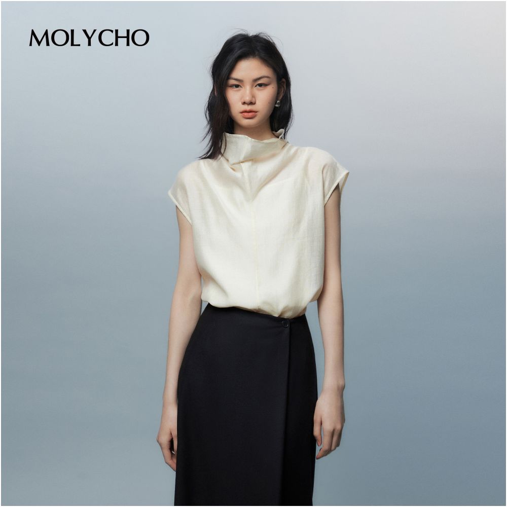 MOLYCHO Cold Aesthetics Thin Long Sleeve Shirt Jacket for Women Medium Length Top Loose Micro Transparent Shirt image 35