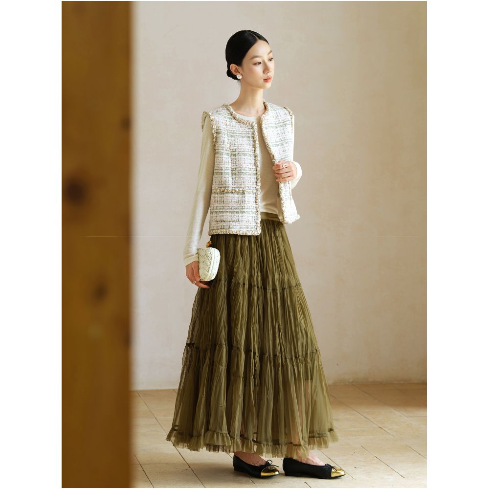 Jiaqi Ruixi Heavy Industry Woolen Coarse Felt Handmade Weaving High Quality Versatile Temperament Sleeveless Coat Vest image 2