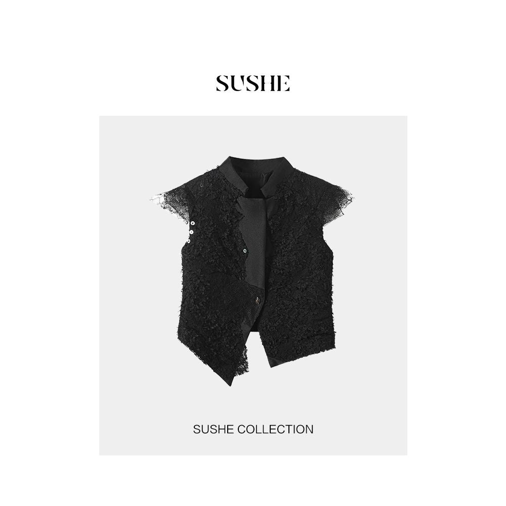 ASAYA4796 – Twilight Lace Statement Vest 🌙✨