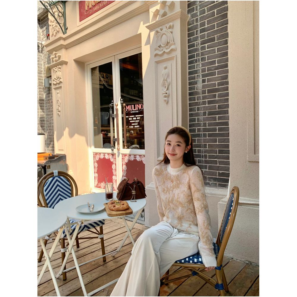 Cchen Chen Luxury Velvet Pants with High Waist Wide Legs Slim Pants Loose and Slim Fit Velvet Casual Pants image 3
