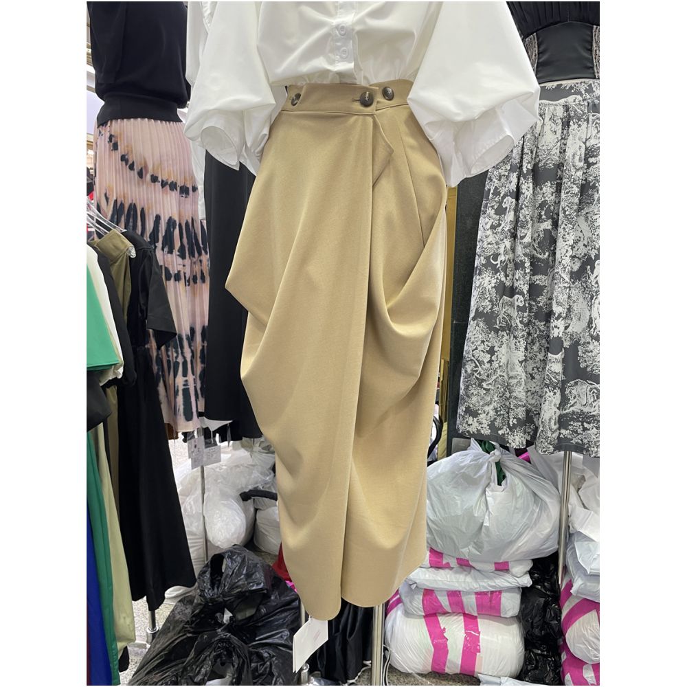 Asaya1338 - Good texture fashionable and slimming design hip covering and lifting proportion half skirt for women 2025 new versatile and elegant style