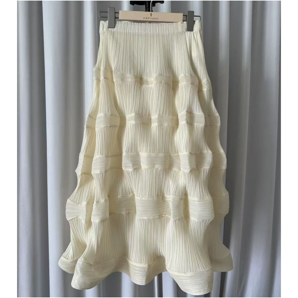 High end pleated commuting temperament versatile slimming and high waisted pleated skirt mid length pleated skirt and versatile pleated skirt image 14