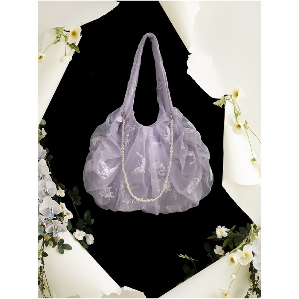 ASAYA4817 – Cloud Blossom Embroidered Tote 🌸👜