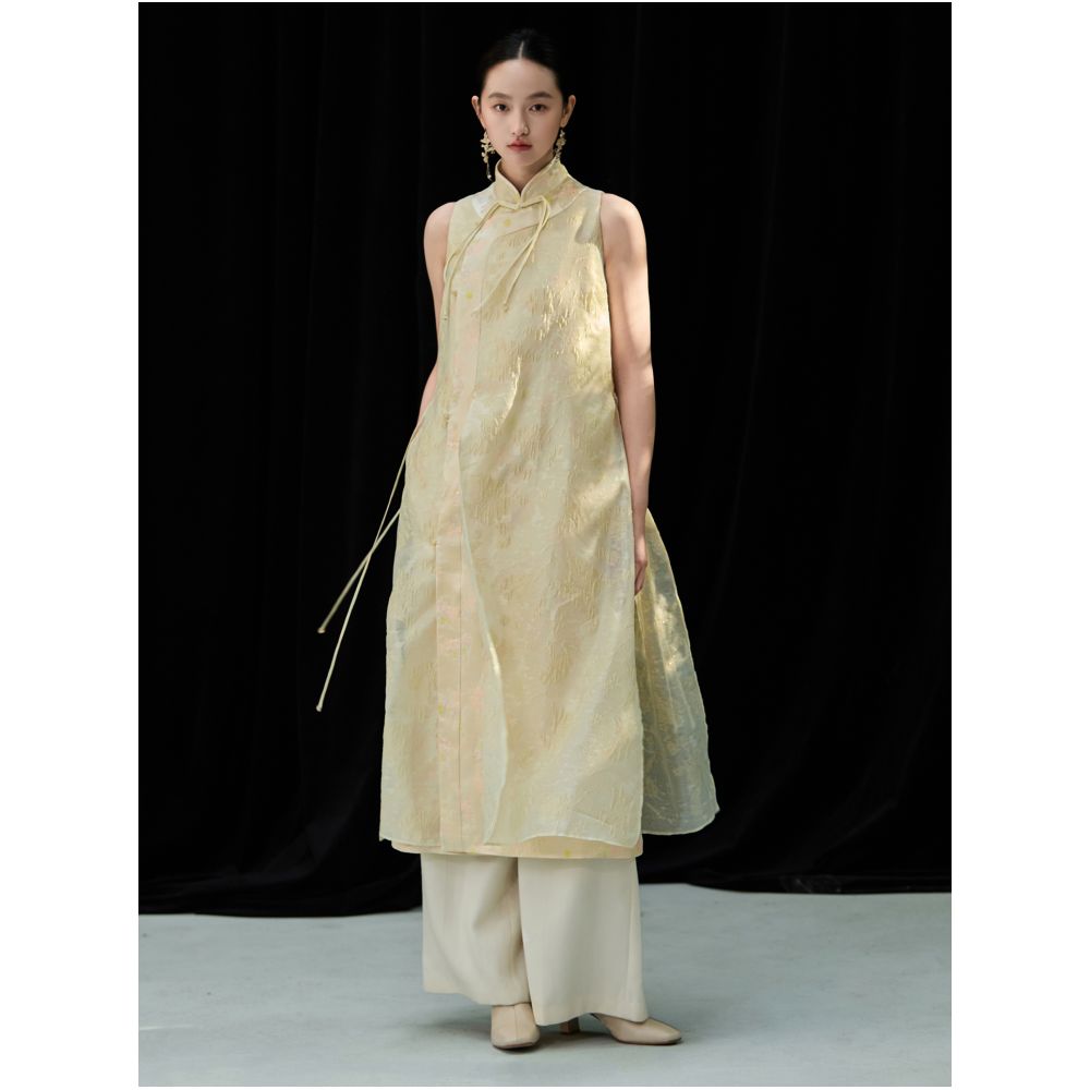 ASAYA4803 – Golden Dawn Cheongsam Dress ✨🌙