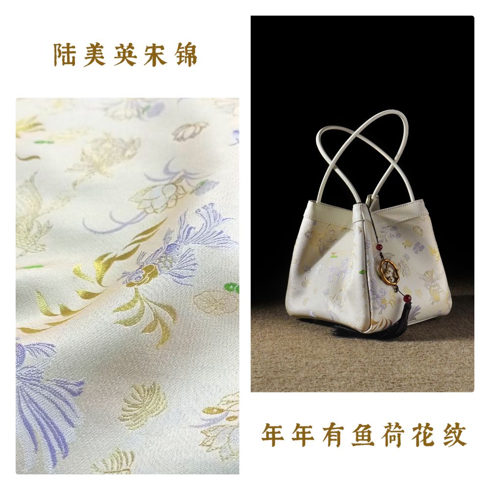New Chinese style Chinese style handbag fragrant cloud yarn handbag small square handbag with cheongsam handbag mulberry silk women s small handbag image 32