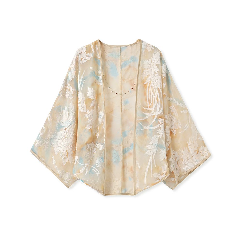 Tang Dou Gao Ding Yun Ran Kui New Chinese style Retro cardigan Chiffon Sunscreen jacket Strap skirt Dress image 6