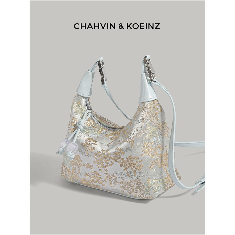 CAHVIN KOEINZ New Chinese Embroidered Handbag for Women 2024 New High end Dumpling Bag Crossbody Bag image 5