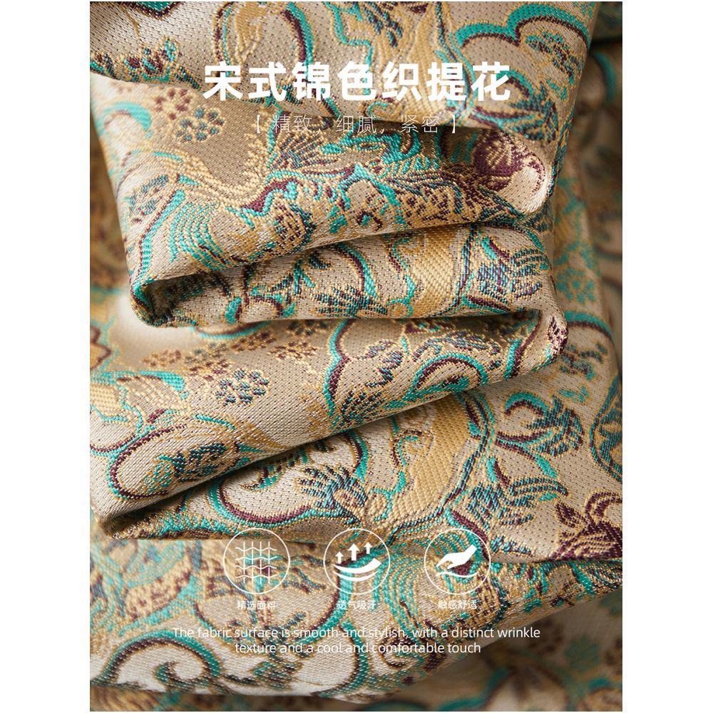 Jianman Huan Ying Long Pattern New Chinese Traditional Pattern Fabric Glossy Loose Top Coat for Women image 5