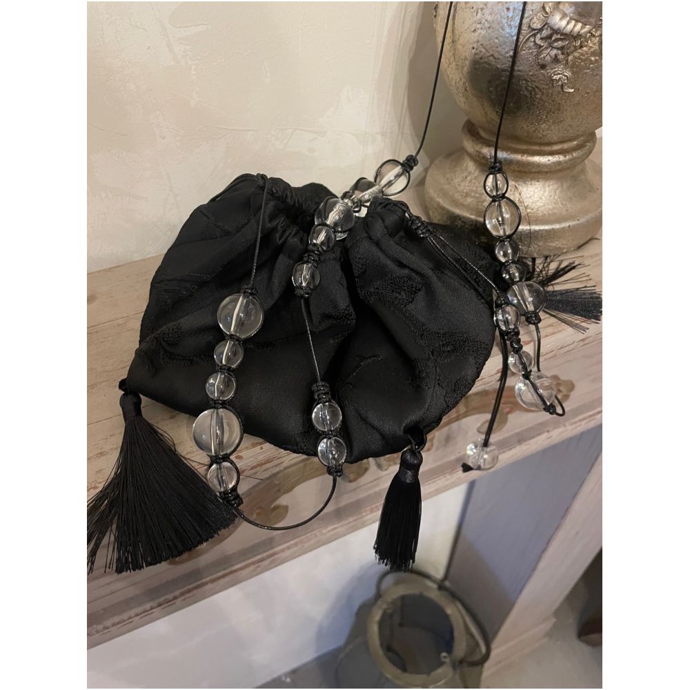 Ilikeitsomuch original design new Chinese style handmade woven jacquard tortoiseshell bead bag image 8