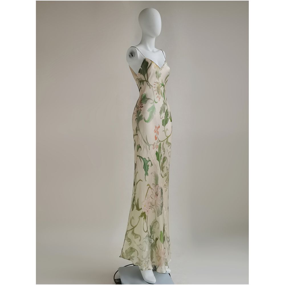 Cicidream Spring New Product Nanfa Garden Romantic Vacation Jade Double Layer Mulberry Silk Strap Hoodie image 37