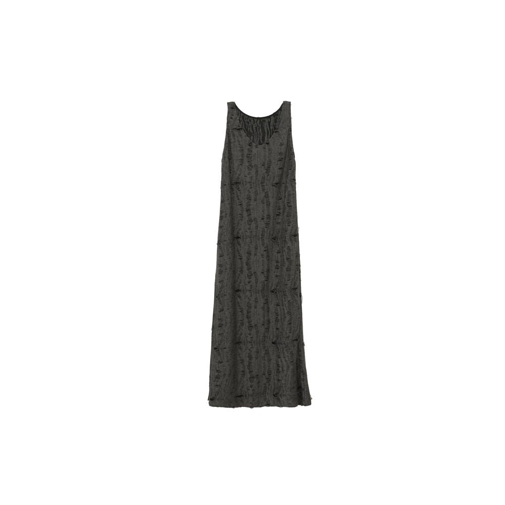 APOZi Landscape Series Grey Hole Loose Strap Dress for Women Tall and Elegant Long Skirt Zixia New Style image 5