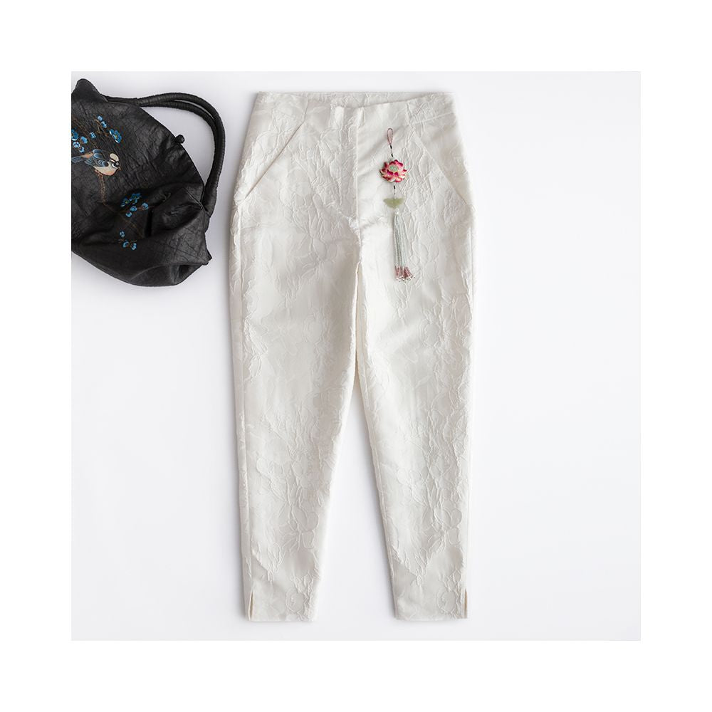 Offline blood loss price CPP154 Chinese style retro casual pants women s Chinese style long pants versatile daily retro image 176
