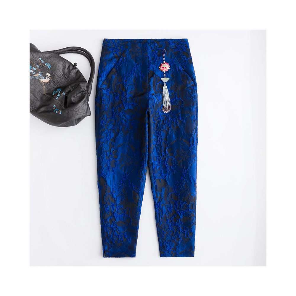 Offline blood loss price CPP154 Chinese style retro casual pants women s Chinese style long pants versatile daily retro image 101