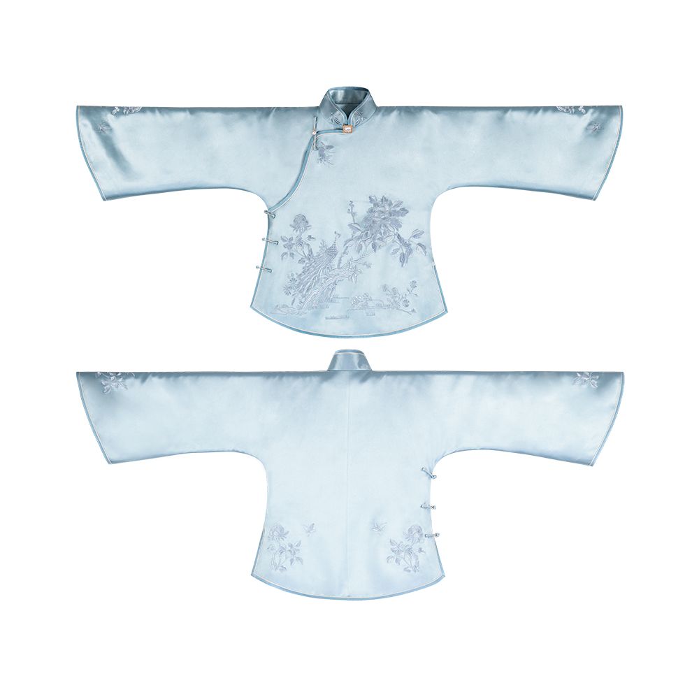 Asaya432 - Flowers are slightly restrained A city of wind Retro buttoned Chinese tops embroidered inverted large sleeves girl s daily female Republic of China style