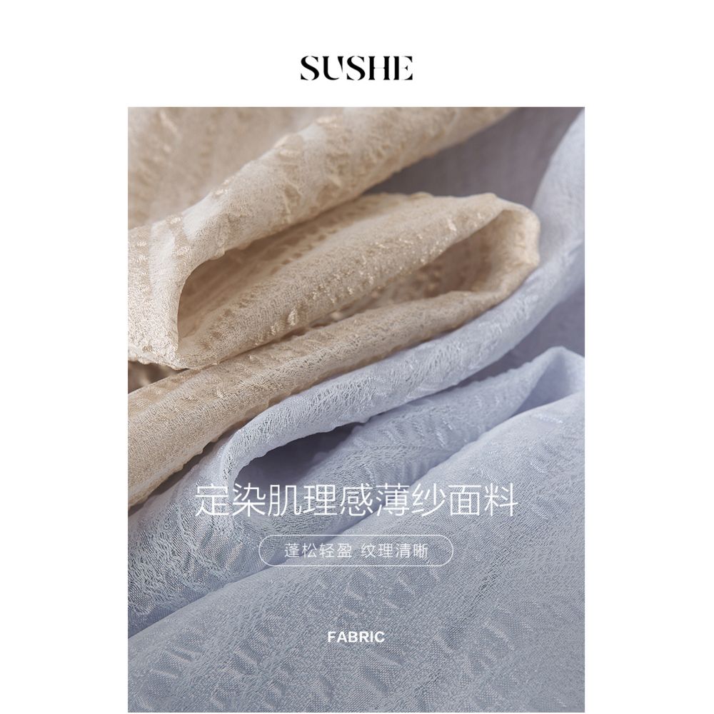 New Chinese style series drawstring SUSHE buckle back hollow details Republic of China style casual cardigan women s summer image 5