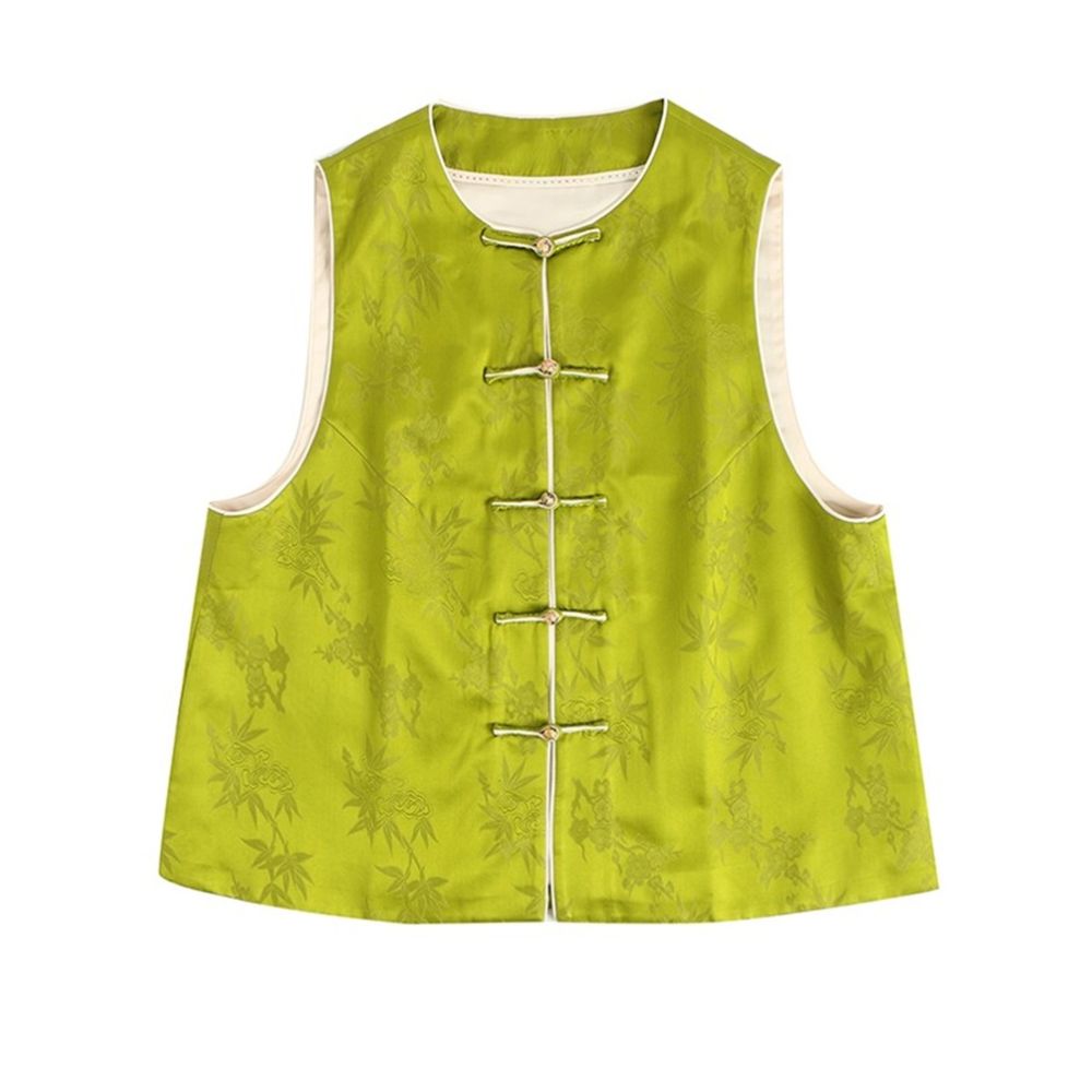 Town Store Baby PYJ025 New Chinese Retro Silk Fashionable Chinese Style Horse Clip Shoulder Spring and Summer Four Seasons image 5