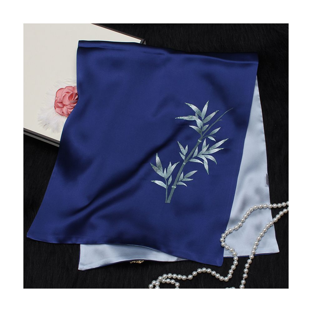 Embroidered mulberry silk long scarf middle aged men and women s silk scarf embroidered Suzhou silk Suzhou embroidery special souvenir image 79