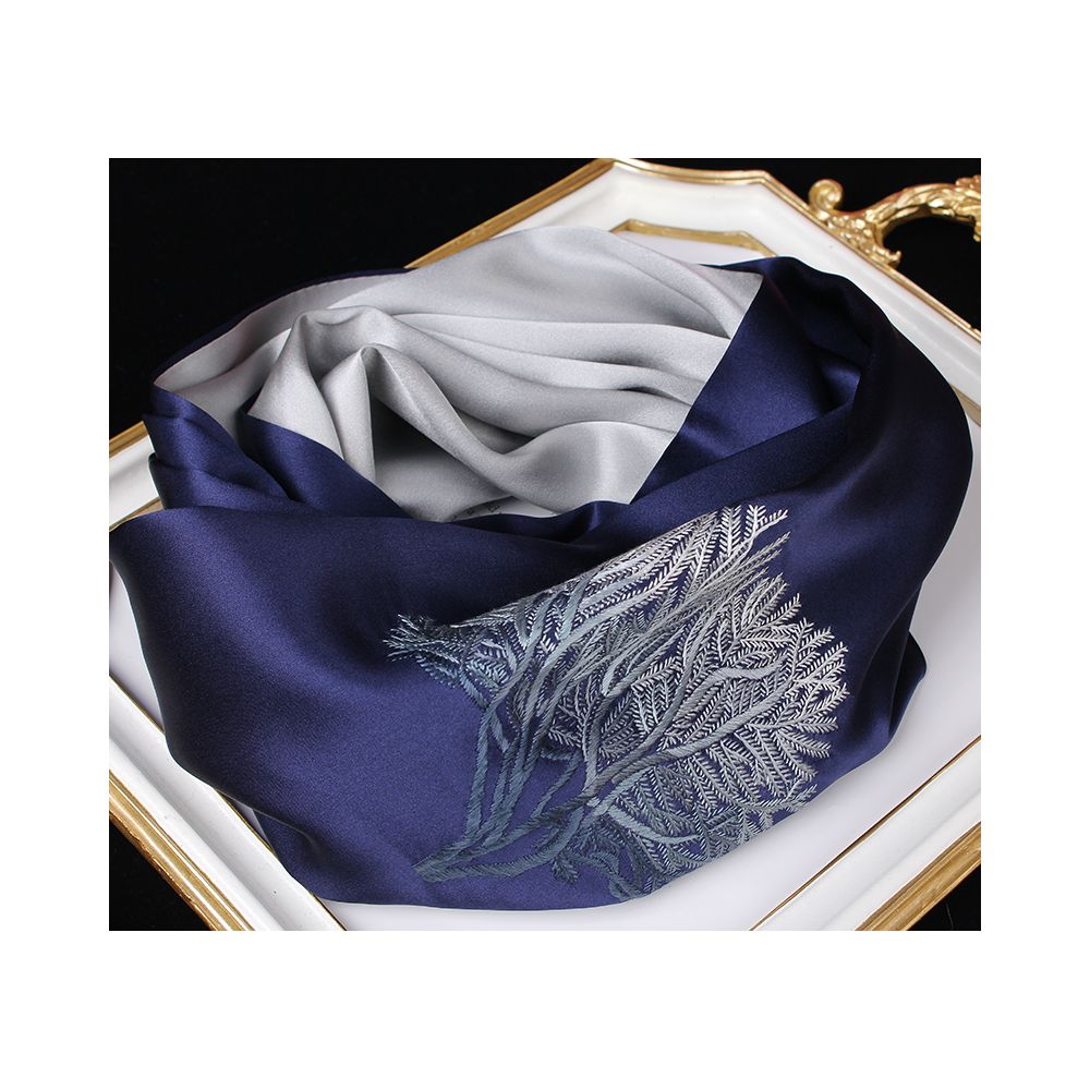 Embroidered mulberry silk long scarf middle aged men and women s silk scarf embroidered Suzhou silk Suzhou embroidery special souvenir image 86
