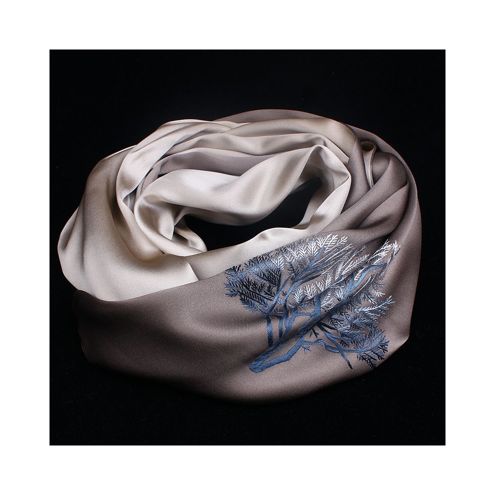 Embroidered mulberry silk long scarf middle aged men and women s silk scarf embroidered Suzhou silk Suzhou embroidery special souvenir image 92