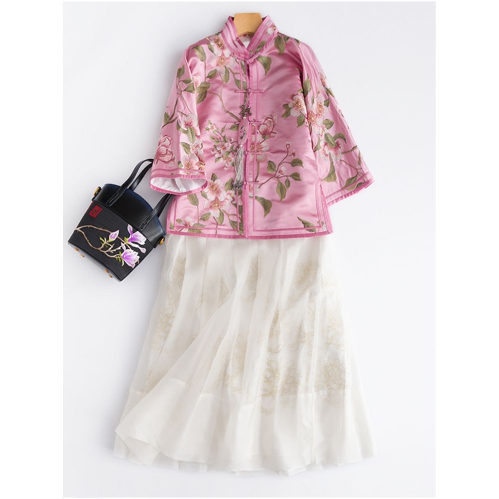 Limited time loss clearance CPP118 Chinese retro Republic of China New Year national style embroidered short jacket women s winter cotton tea service image 50