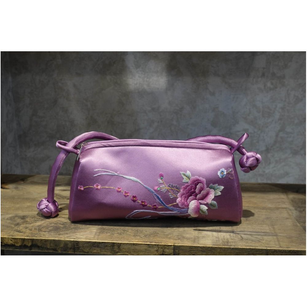 Zhendian Baby JSSZ061 Su Embroidery Handbag Handmade Silk Diagonal Cross Bag Chinese Style Chinese Qipao Matching Bag image 7