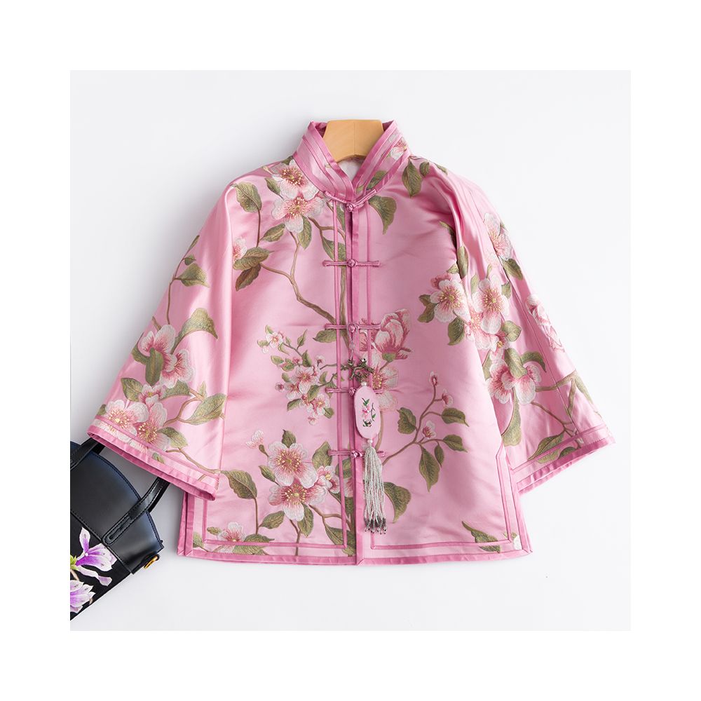 Limited time loss clearance CPP118 Chinese retro Republic of China New Year national style embroidered short jacket women s winter cotton tea service image 40