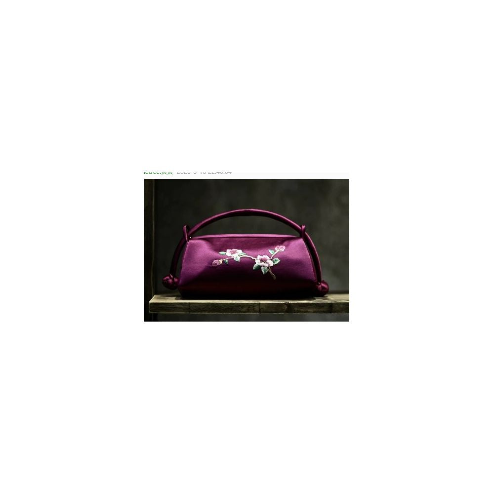 Zhendian Baby JSSZ061 Su Embroidery Handbag Handmade Silk Diagonal Cross Bag Chinese Style Chinese Qipao Matching Bag image 15