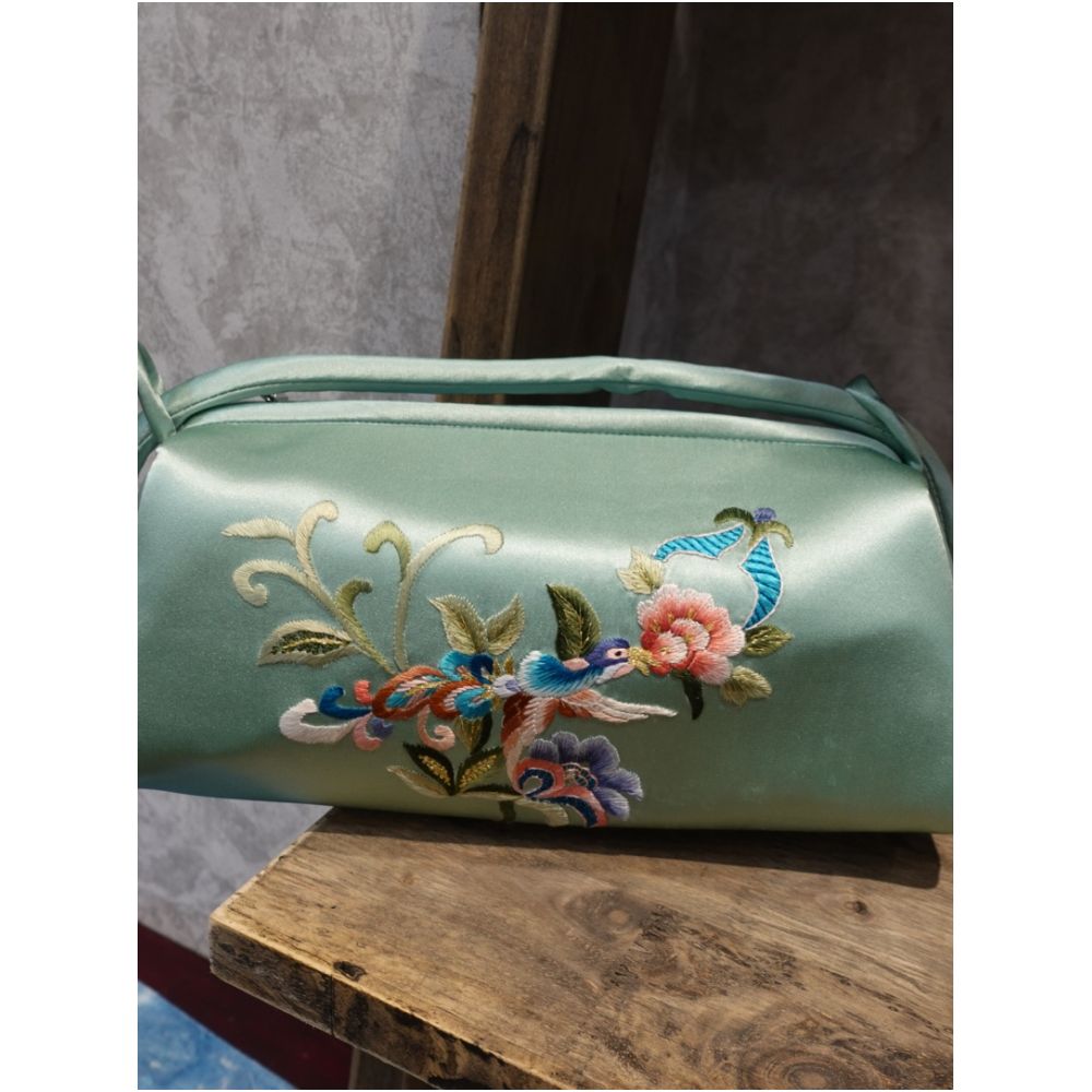 Zhendian Baby JSSZ061 Su Embroidery Handbag Handmade Silk Diagonal Cross Bag Chinese Style Chinese Qipao Matching Bag image 44