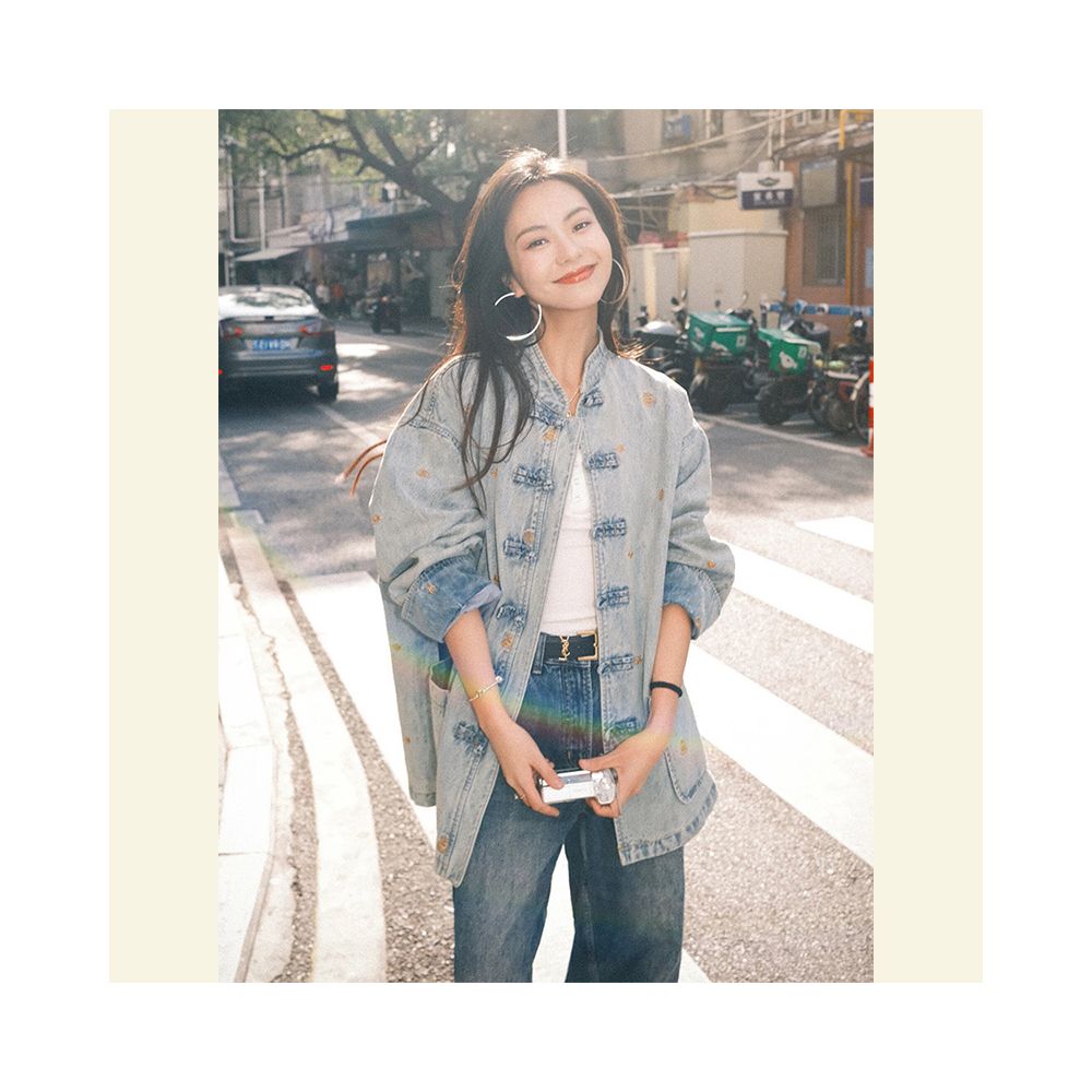 mall chanel style jacket petite all match clothing set