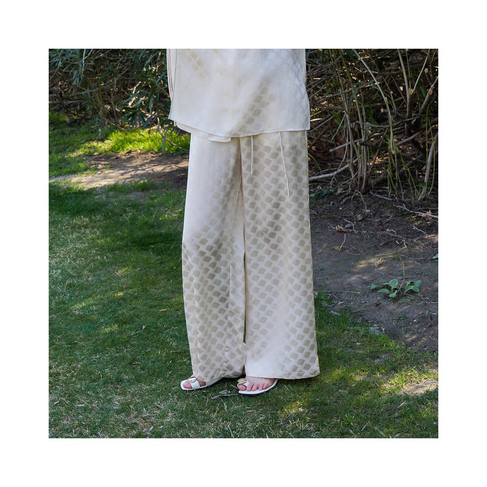 Dongfang Youge Naivee Nawei 25 autumn new acetate jacquard wide leg pants long breathable image 28