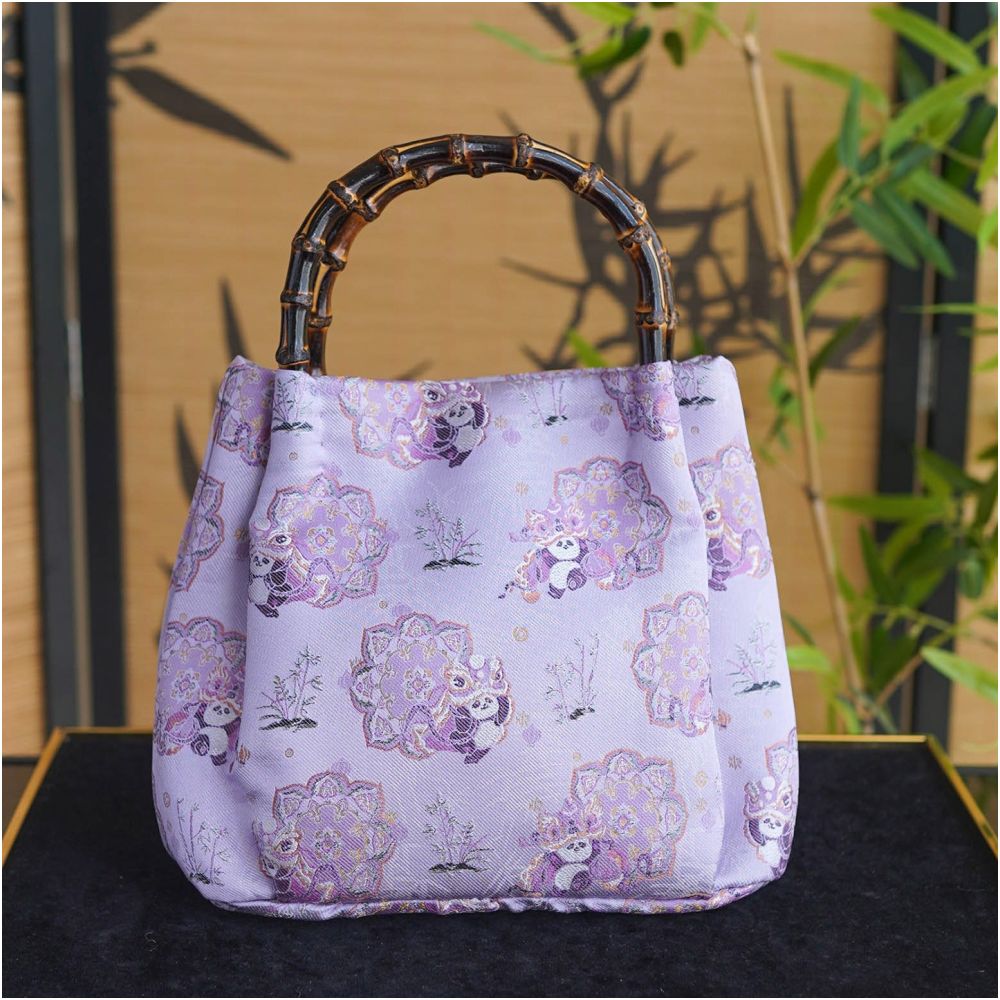 ASAYA4913 – Heritage Silk Bamboo Bag 🐼🎋